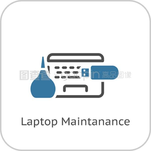 电脑维护图标 平面设计与辅助设备修理指南